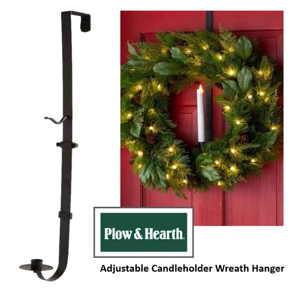 Plow & Hearth Holiday Plow Hearth Adjustable Wreath Hanger With